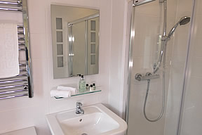 Luxury ensuite walk-in shower